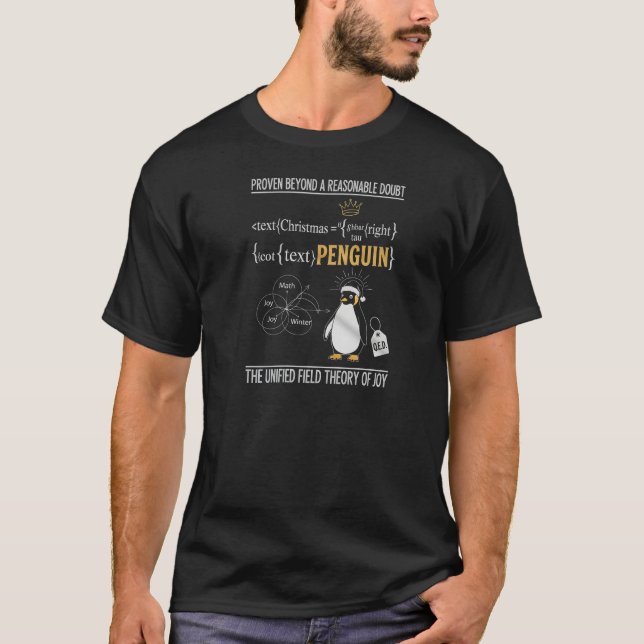Camiseta The Unified Field Theory of Joy Penguin (Frente)