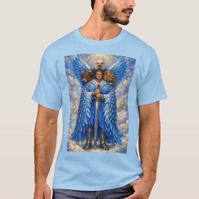 Camiseta The vision of Ezekiel, the 4 living creatures (Frente)