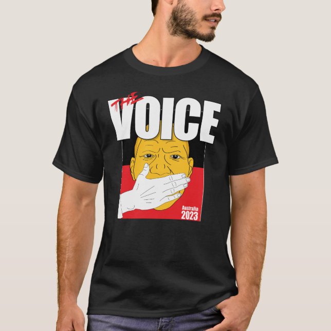 Camiseta The Voice 2023, t-shirt do referendo australiano (Frente)