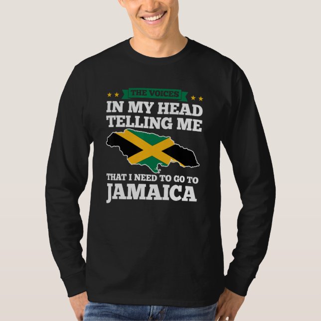 Camiseta the voices in head telling Jamaica Jamaican Jamaic (Frente)