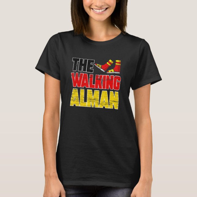Camiseta The Walking Alman  German Typical German (Frente)