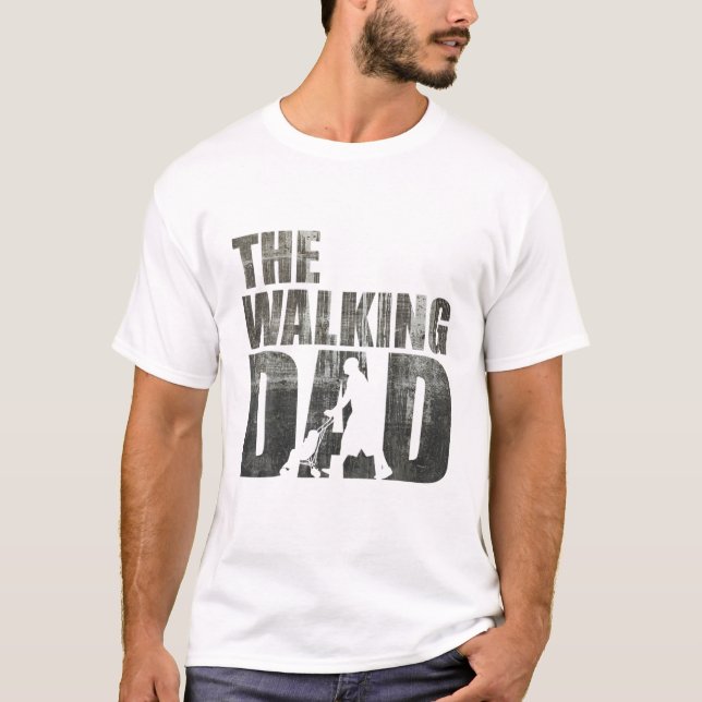 Camiseta The Walking Dad Daughter Son Child Father Daddy (Frente)