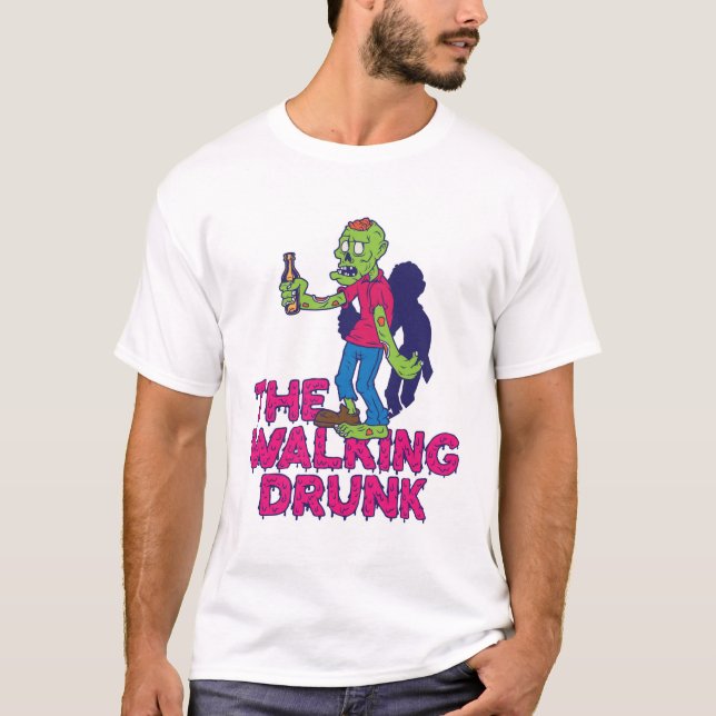 Camiseta The Walking Drunk (Frente)
