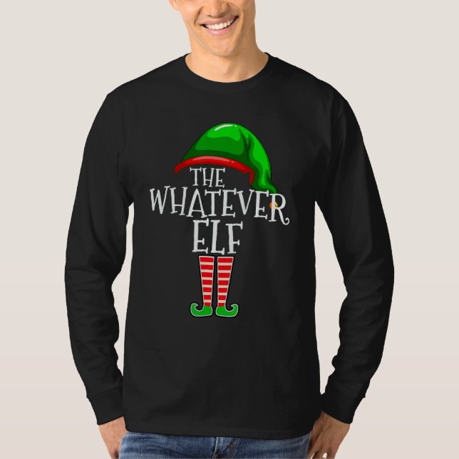 Camiseta The Whatever Elf Group Matching Family Christmas F (Frente)