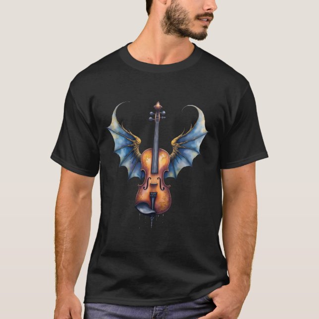 Camiseta The Winged Violin of Moonlit Realms (Frente)