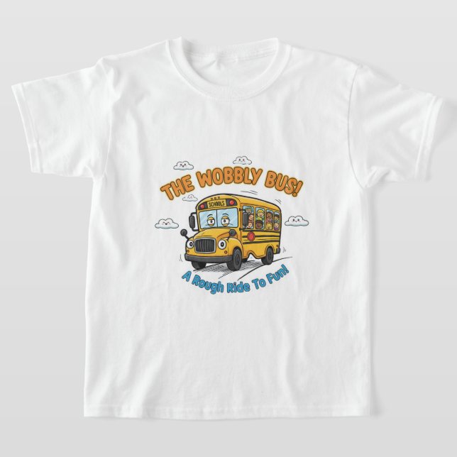 Camiseta The Wobbly Bus! - Funny School Bus (Postura )