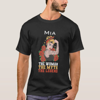 Camiseta The woman the myth the legend Mia
