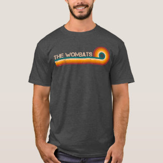 Camiseta The Wombats Retro Stripes Musician Vintage retro