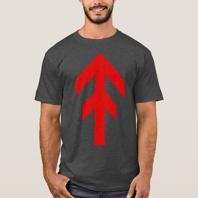 Camiseta The World Domination Rune (vermelho) (Frente)