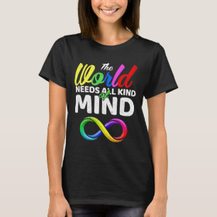Camiseta The World Needs All Kinds Of Minds Autism Neurodiv