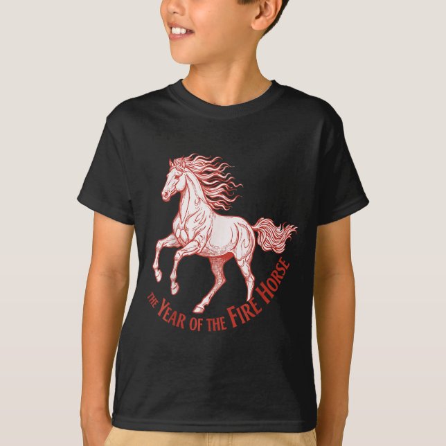 Camiseta The Year Of The Fire Horse 2026 Celebration  (Frente)