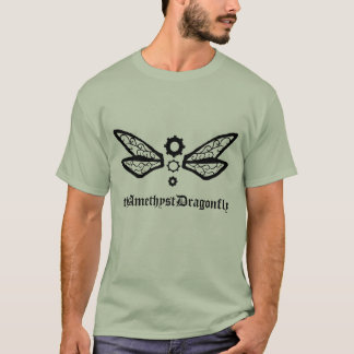 Camiseta theAmethystDragonfly T básico do logotipo da