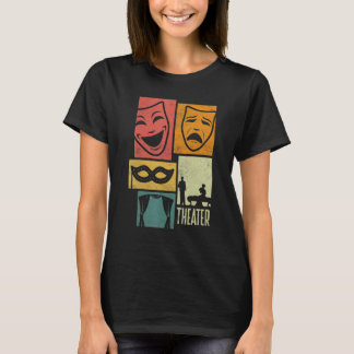 Camiseta Theater Thespian Theatrical Thespianism Silhouette