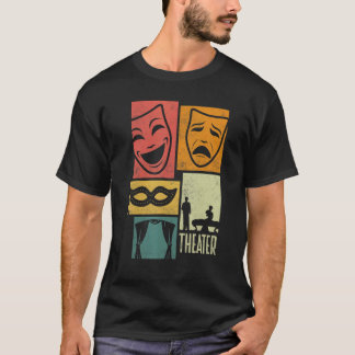 Camiseta Theater Thespian Theatrical Thespianism Silhouette