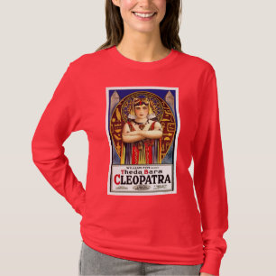 Camiseta Theda Bara como o filme do vintage de Cleopatra