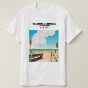 Camiseta Theddlethorpe Lincolnshire poster de viagens à bei