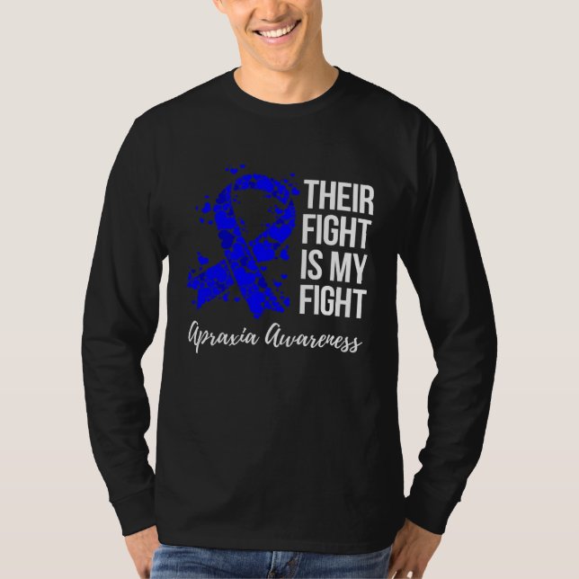 Camiseta Their Fight Is My Fight Apraxia Awareness (Frente)