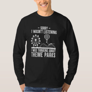 Camiseta Theme Parks A Dizer - Estava A Pensar Em Amusêmen