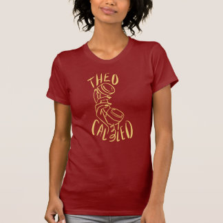 Camiseta Theo chamou T (marrom/amarelo)