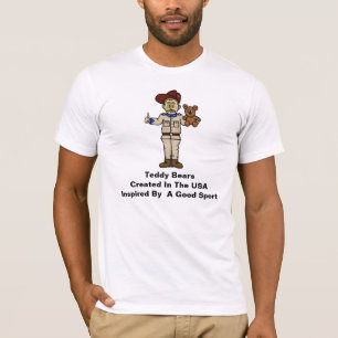 Camiseta Theodore Roosevelt e Teddy Bear T-Shirt
