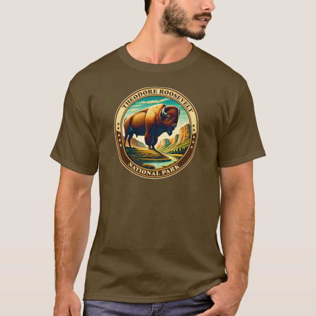 Camiseta Theodore Roosevelt National Park Dakota do Norte (Frente)