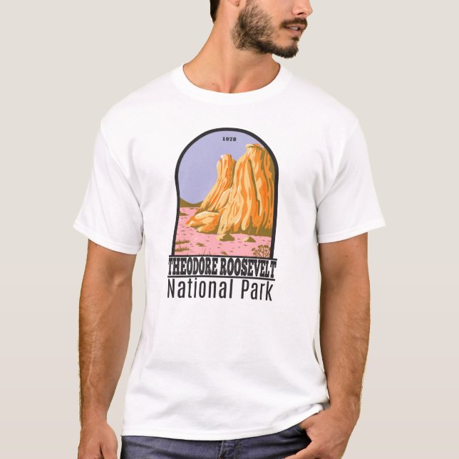 Camiseta Theodore Roosevelt National Park Dakota do Norte (Frente)