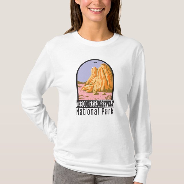 Camiseta Theodore Roosevelt National Park Dakota do Norte (Frente)