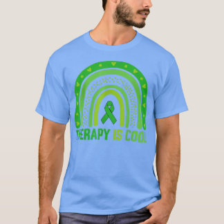 Camiseta Therapy Is Cool Mental Health Awareness Rainbow Gr