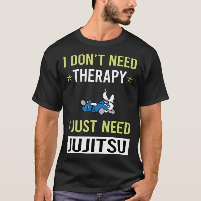 Camiseta Therapy Jujitsu Ju Jitsu Jiujitsu Jiu Jitsu (Frente)
