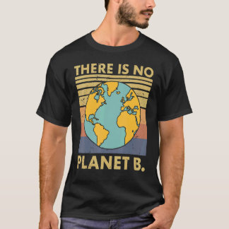 Camiseta There Is No Planet B Retro Sunset Save The Environ