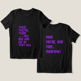 Camiseta There, Their / Your, You're