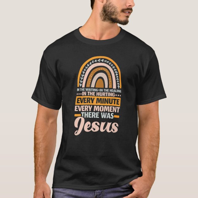 Camiseta There Was Jesus Christian Religion Religious Rainb (Frente)