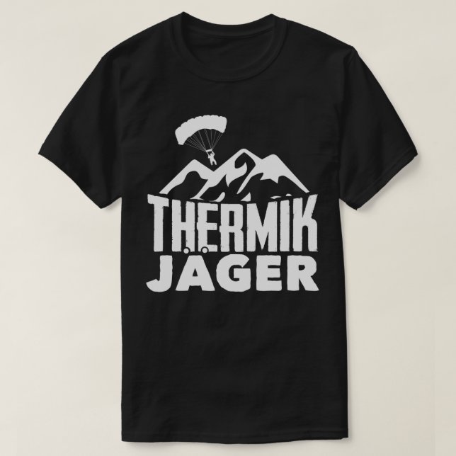 Camiseta Thermik Jger Paraglider Paragliding Gleitschirm 2 (Frente do Design)
