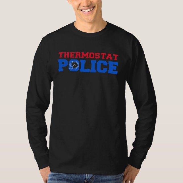 Camiseta Thermostat Police Air conditioning Officer Office  (Frente)