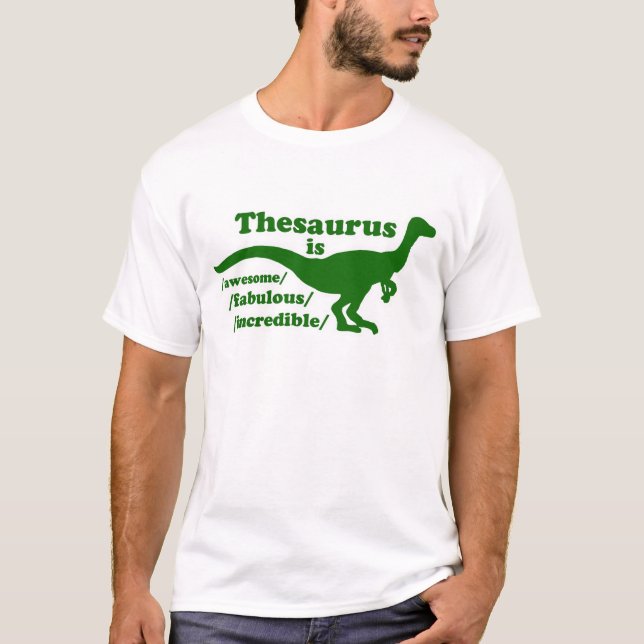 Camiseta Thesaurus Dinossaur é demais (Frente)