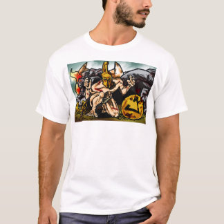Camiseta Theseus massacra o Minotaur