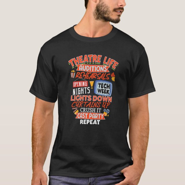 Camiseta Thespian Broadway Actor Theater Life (Frente)