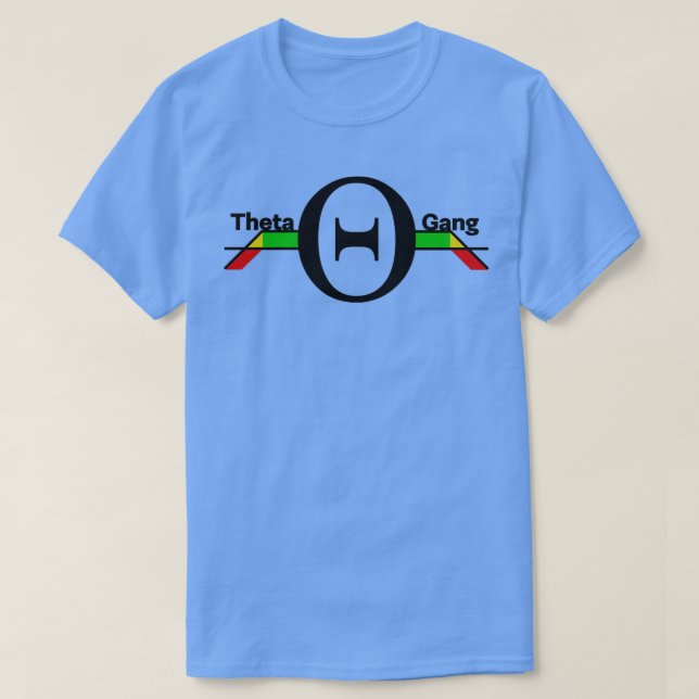 Camiseta Theta Gang Sleek Design para Comerciantes (Frente do Design)