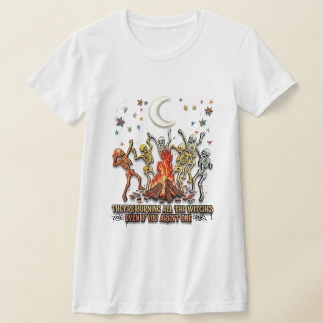Camiseta "They’re Burning All The Witches" – 3D Graffiti Sk (Postura )