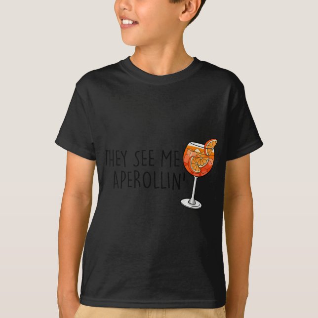 Camiseta They See Me Aperollin' X New Holy Aperoli Club Edi (Frente)
