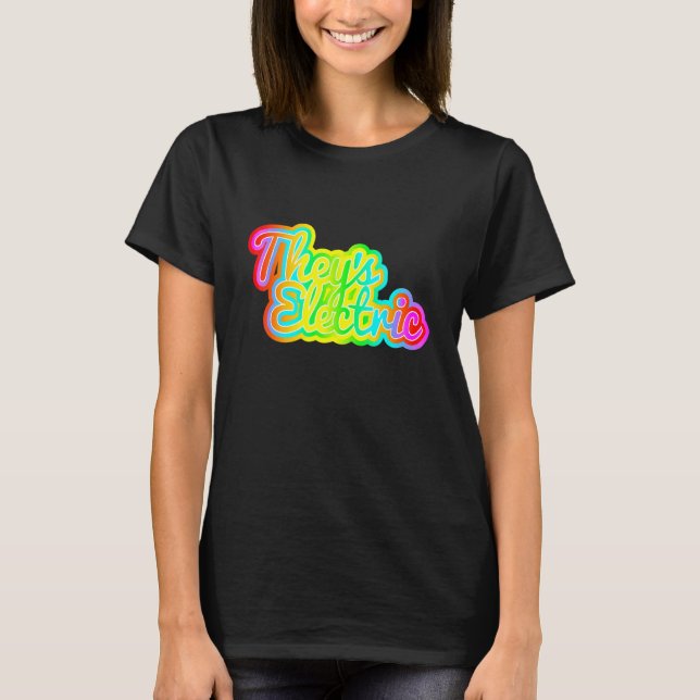 Camiseta Theys Electric Rainbow Pride (Frente)
