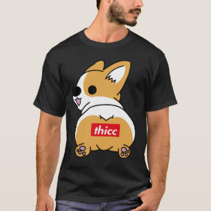 Camiseta Thicc Corgi Bumbum Essencial T-Shirt