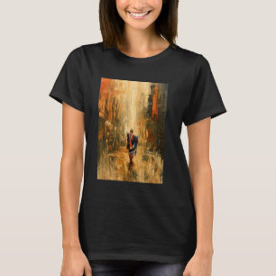 Camiseta Thich Minh Tue Buda monges movendo-se através da r