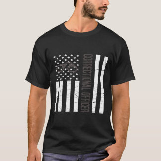 Camiseta Thin Cinza Line Co-American Flag Hoodie