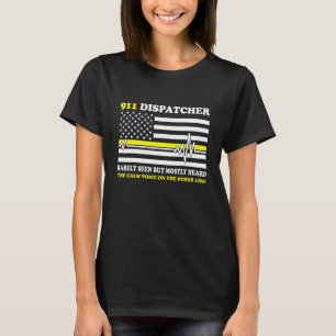 Camiseta Thin Yellow Line 911 Dispatcher Raramente Visto, M