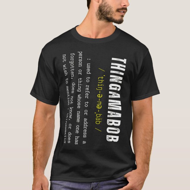 Camiseta Thingamajig Robert Whatchamacallit (Frente)