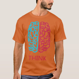 Camiseta Think Brain Science Neuroscience Neurologista S