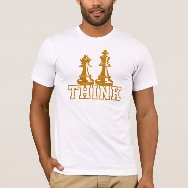 Camiseta Think Chess, Chess Game  (Frente)