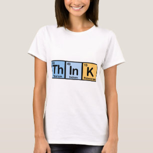 Camiseta Think fez dos elementos