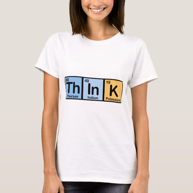 Camiseta Think fez dos elementos (Frente)